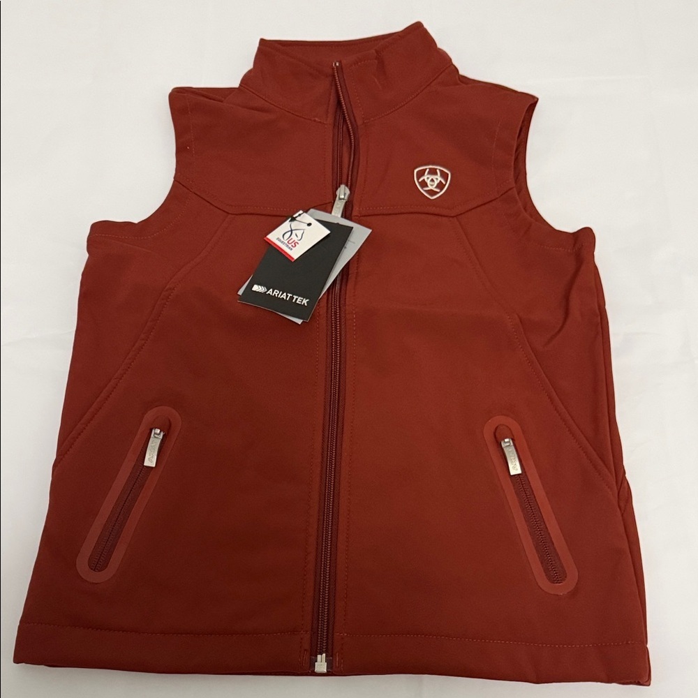 Ariat Kids Vest in Rust Red
